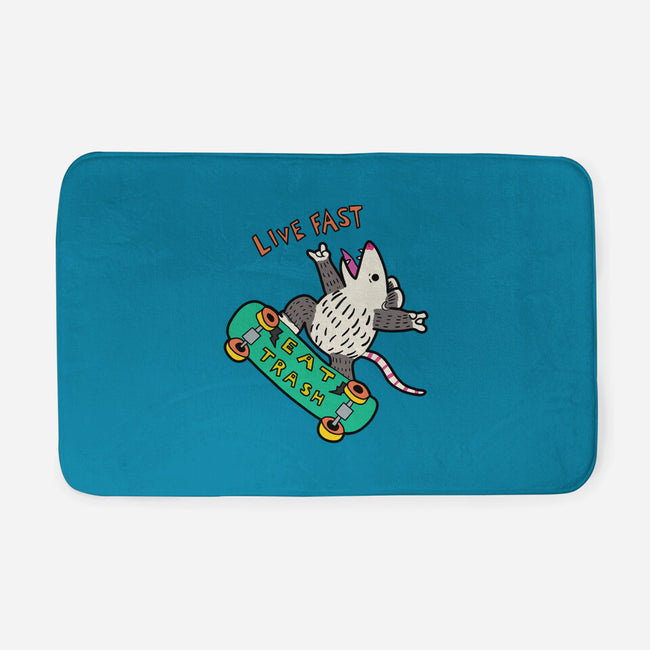 Skate And Eat Trash-None-Memory Foam-Bath Mat-MaxoArt