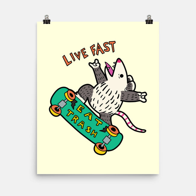 Skate And Eat Trash-None-Matte-Poster-MaxoArt