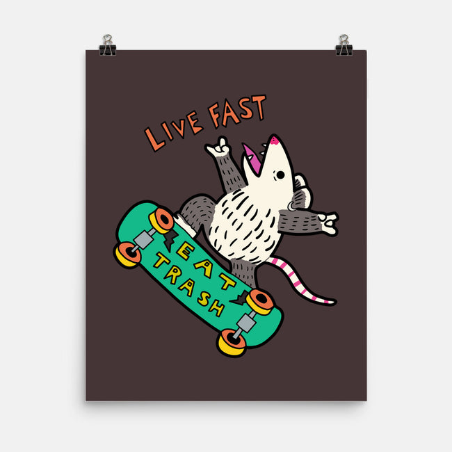 Skate And Eat Trash-None-Matte-Poster-MaxoArt