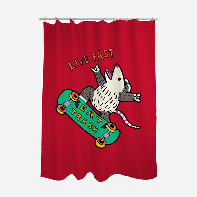 Skate And Eat Trash-None-Polyester-Shower Curtain-MaxoArt