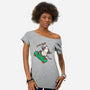 Skate And Eat Trash-Womens-Off Shoulder-Tee-MaxoArt