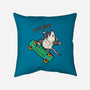 Skate And Eat Trash-None-Removable Cover-Throw Pillow-MaxoArt