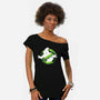 No Ghosts!-Womens-Off Shoulder-Tee-dalethesk8er