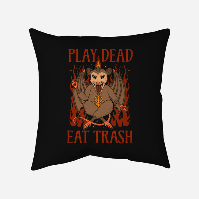 Possumphomet-None-Removable Cover-Throw Pillow-Thiago Correa