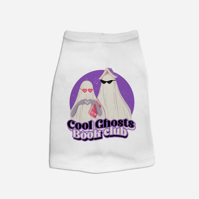 Cool Ghosts Book Club-Cat-Basic-Pet Tank-Paola Locks