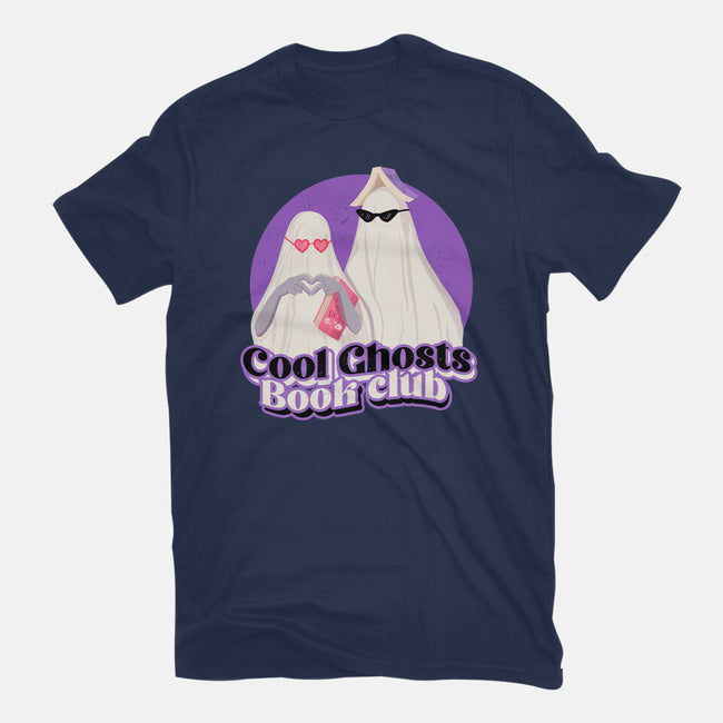 Cool Ghosts Book Club-Mens-Basic-Tee-Paola Locks