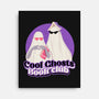 Cool Ghosts Book Club-None-Stretched-Canvas-Paola Locks