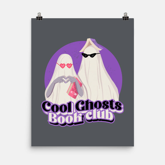 Cool Ghosts Book Club-None-Matte-Poster-Paola Locks