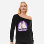 Cool Ghosts Book Club-Womens-Off Shoulder-Sweatshirt-Paola Locks