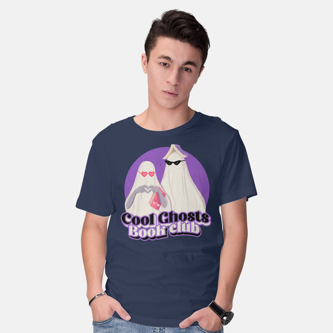 Cool Ghosts Book Club-Mens-Basic-Tee-Paola Locks