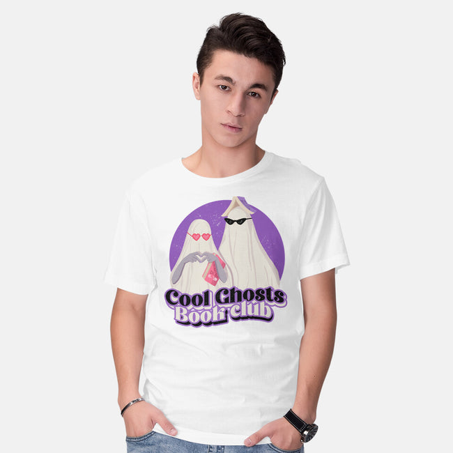 Cool Ghosts Book Club-Mens-Basic-Tee-Paola Locks