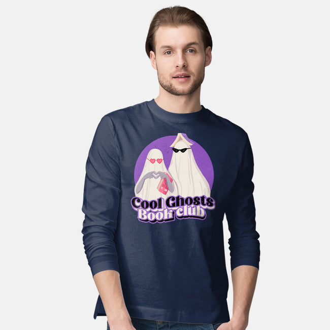 Cool Ghosts Book Club-Mens-Long Sleeved-Tee-Paola Locks