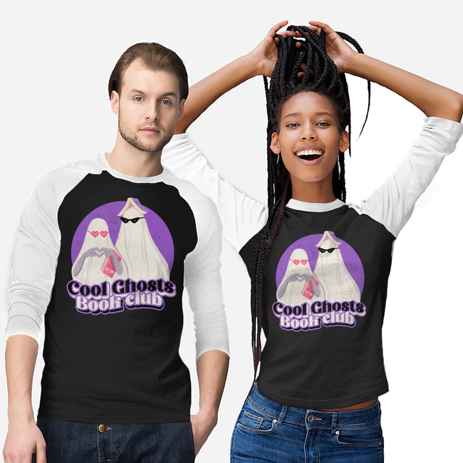 Cool Ghosts Book Club-Unisex-Baseball-Tee-Paola Locks