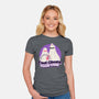 Cool Ghosts Book Club-Womens-Fitted-Tee-Paola Locks