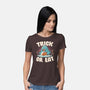 Trick Or Eat-Womens-Basic-Tee-eduely