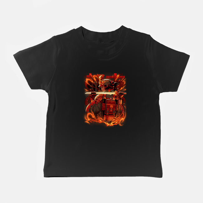 Fire Urban Samurai-Baby-Basic-Tee-Bruno Mota