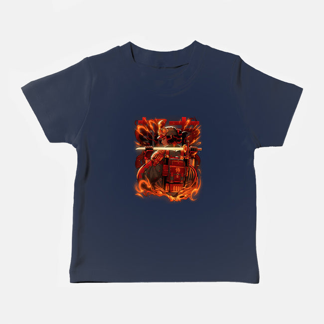 Fire Urban Samurai-Baby-Basic-Tee-Bruno Mota