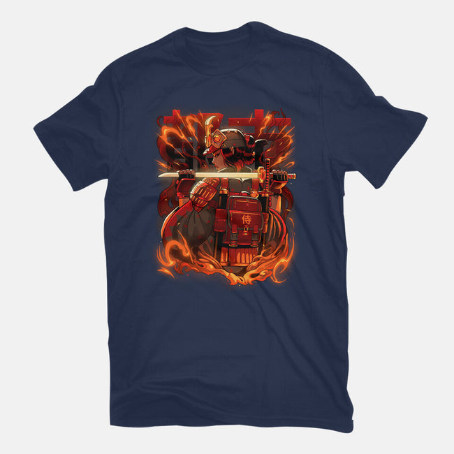 Fire Urban Samurai-Mens-Premium-Tee-Bruno Mota