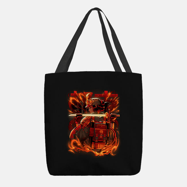 Fire Urban Samurai-None-Basic Tote-Bag-Bruno Mota