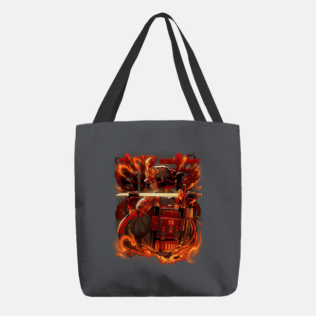 Fire Urban Samurai-None-Basic Tote-Bag-Bruno Mota