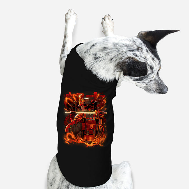 Fire Urban Samurai-Dog-Basic-Pet Tank-Bruno Mota