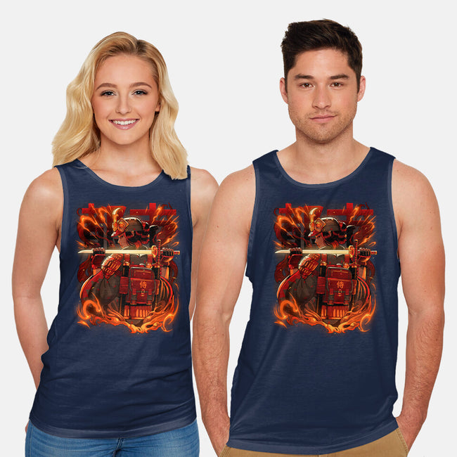 Fire Urban Samurai-Unisex-Basic-Tank-Bruno Mota