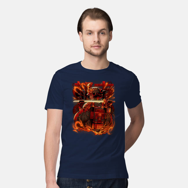 Fire Urban Samurai-Mens-Premium-Tee-Bruno Mota