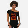 Fire Urban Samurai-Womens-Off Shoulder-Tee-Bruno Mota