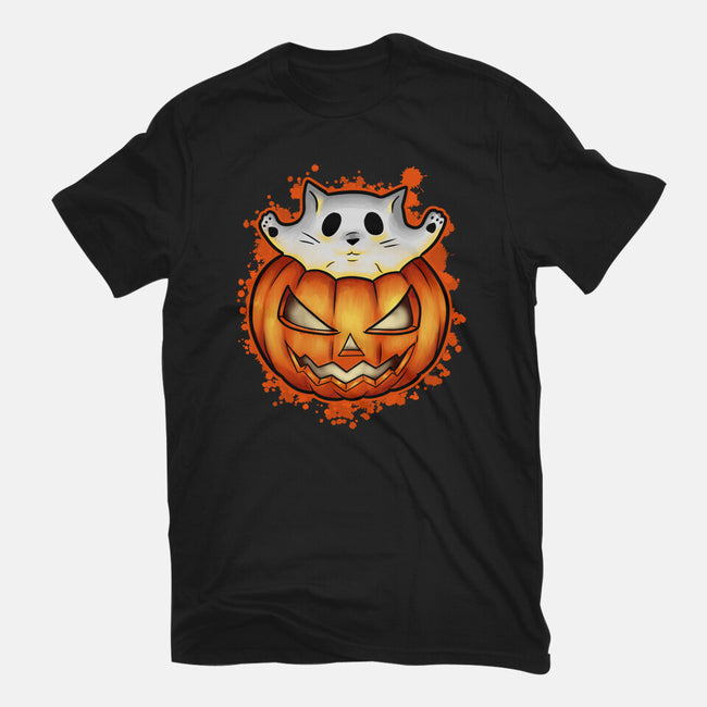 Cat In Pumpkin-Youth-Basic-Tee-nickzzarto