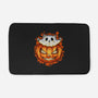 Cat In Pumpkin-None-Memory Foam-Bath Mat-nickzzarto