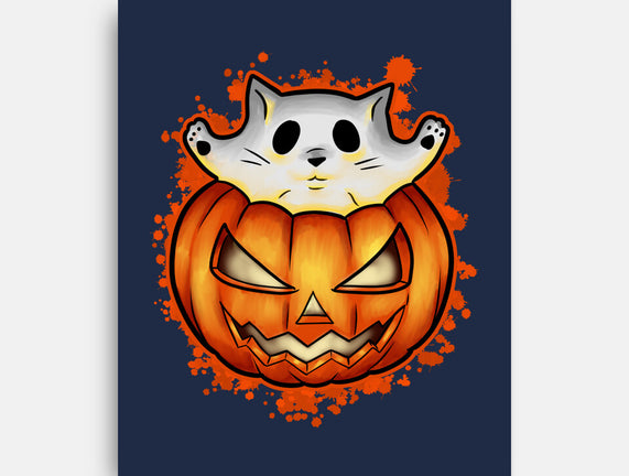 Cat In Pumpkin