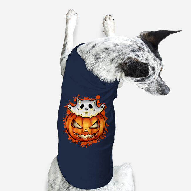 Cat In Pumpkin-Dog-Basic-Pet Tank-nickzzarto