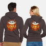 Cat In Pumpkin-Unisex-Zip-Up-Sweatshirt-nickzzarto