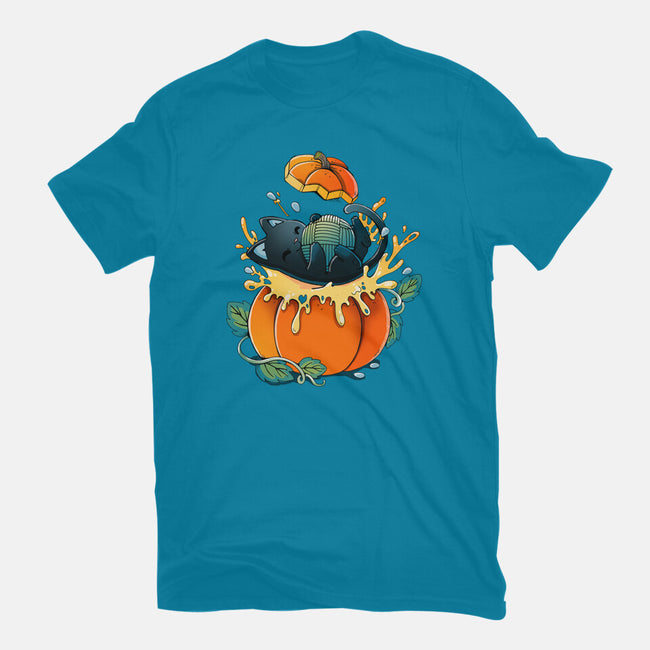 Pumpkin Kitty-Mens-Basic-Tee-Vallina84