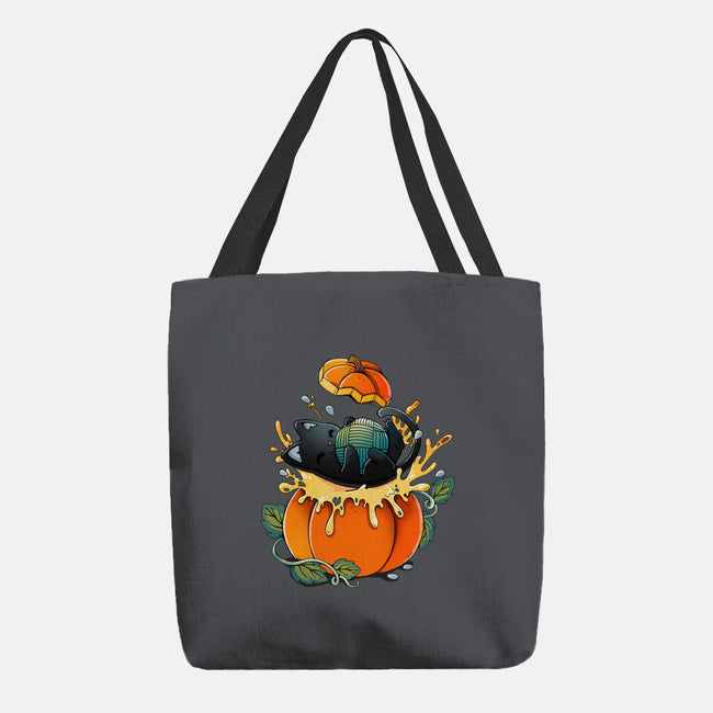 Pumpkin Kitty-None-Basic Tote-Bag-Vallina84