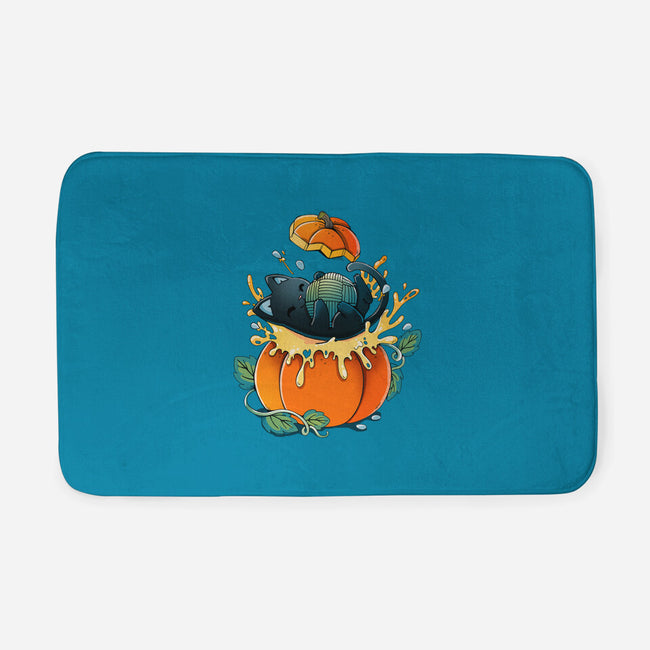 Pumpkin Kitty-None-Memory Foam-Bath Mat-Vallina84