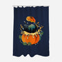 Pumpkin Kitty-None-Polyester-Shower Curtain-Vallina84