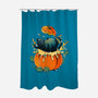 Pumpkin Kitty-None-Polyester-Shower Curtain-Vallina84