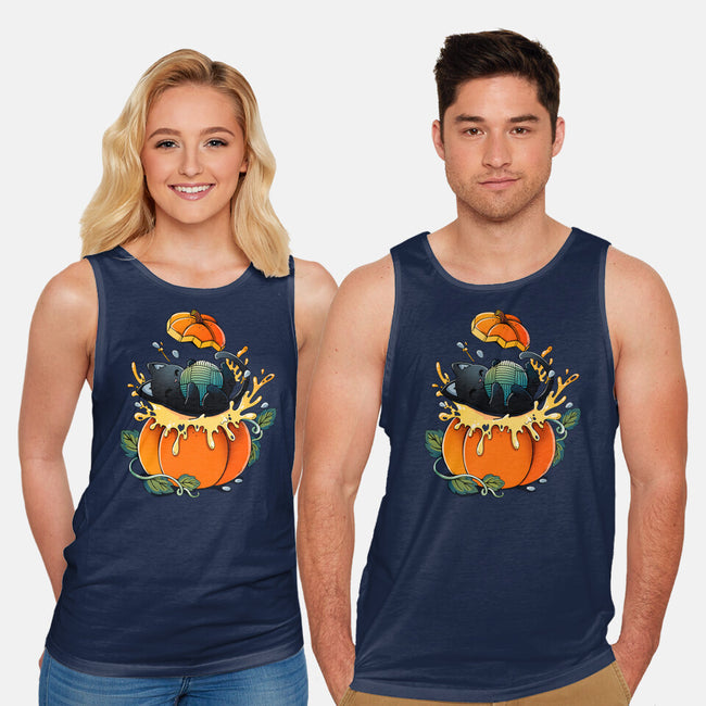 Pumpkin Kitty-Unisex-Basic-Tank-Vallina84