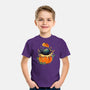 Pumpkin Kitty-Youth-Basic-Tee-Vallina84