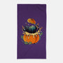 Pumpkin Kitty-None-Beach-Towel-Vallina84