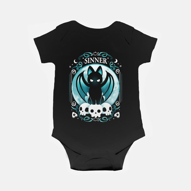 Sinner Cat-Baby-Basic-Onesie-Vallina84