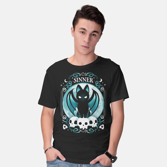 Sinner Cat-Mens-Basic-Tee-Vallina84