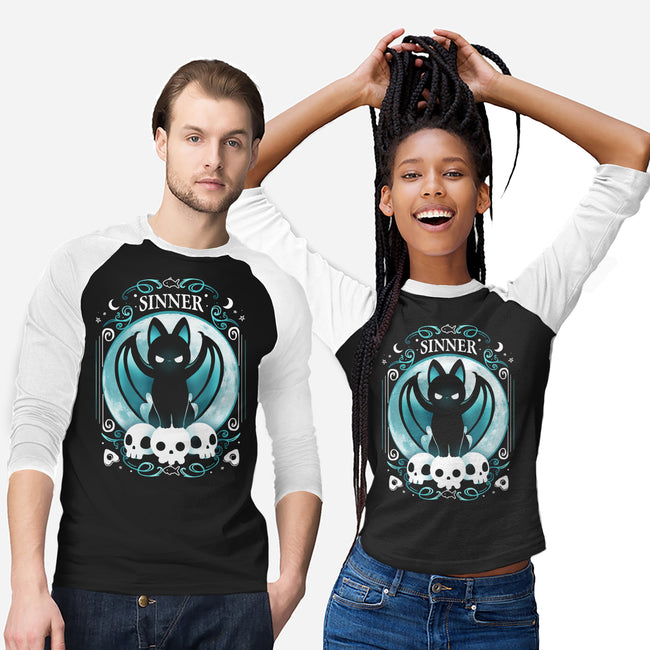 Sinner Cat-Unisex-Baseball-Tee-Vallina84