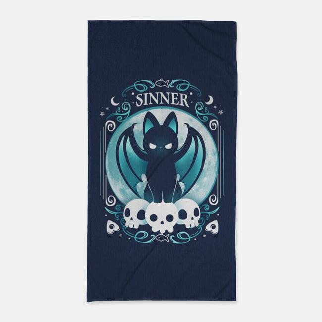 Sinner Cat-None-Beach-Towel-Vallina84