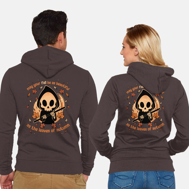 Beautiful Autumn Death-Unisex-Zip-Up-Sweatshirt-Studio Mootant