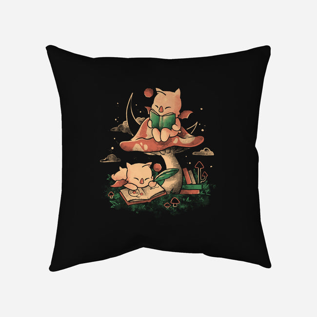 Kupo Readings-None-Removable Cover-Throw Pillow-eduely