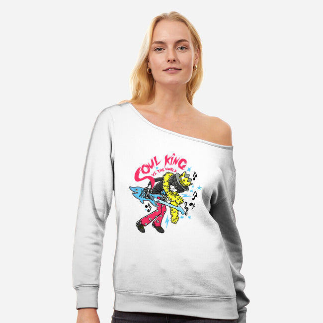 Soul King Vs The World-Womens-Off Shoulder-Sweatshirt-naomori