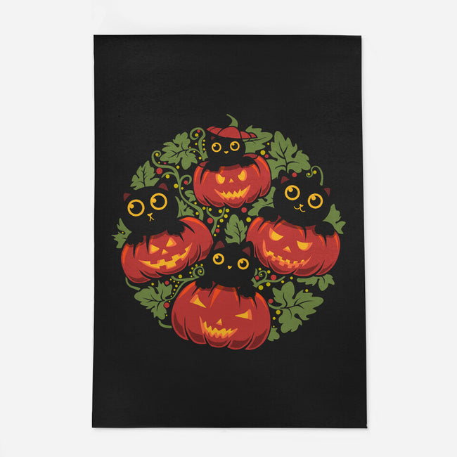 Pumpkin Kitten Family-None-Indoor-Rug-erion_designs