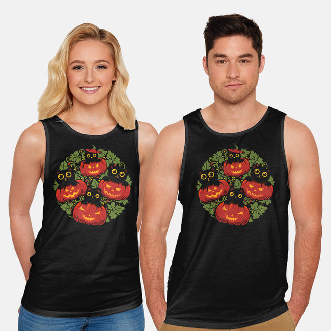 Pumpkin Kitten Family-Unisex-Basic-Tank-erion_designs